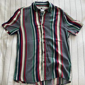 Topman Button Up Striped Shirt